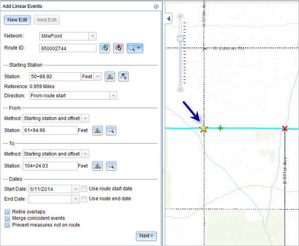 Creating a starting or base station on the map