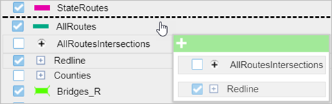 Drag multiple layers to reorder